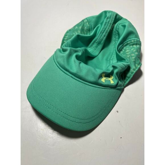 Under Armour Running Golf Tennis Sport Cap Hat Green Adjustable Back OSFA - Picture 1 of 7